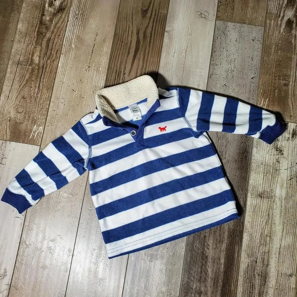 Carter's Striped Pullover Sweater Baby Toddler 18m Fox